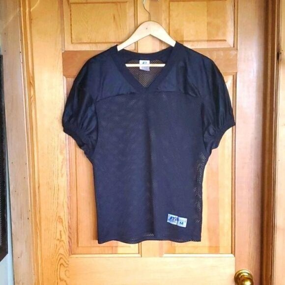 Russell Athletic Football Vintage Sz. M Black Mesh Jersey - Picture 1 of 10